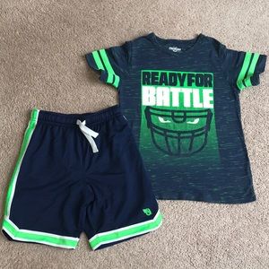 Boys t shirt and shorts